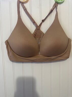 Victoria's Secret Wireless Smooth Nude Brown Bra 38c